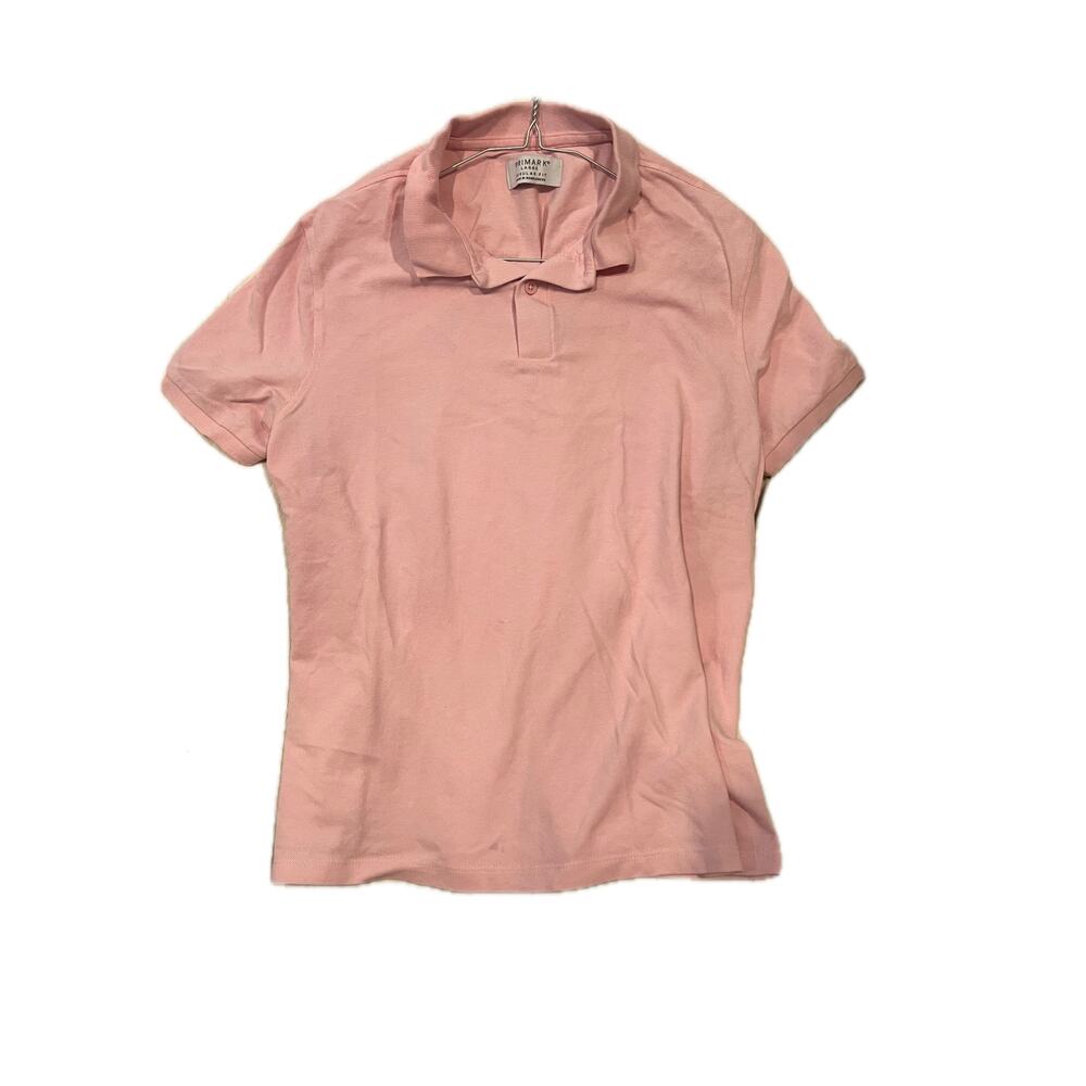 Primark Regular Fit Pink Polo Shirt Mens L